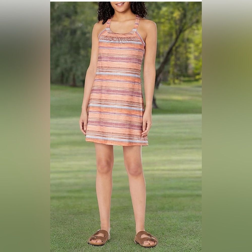 Prana Women's Cantine Dress Birch Linea Halter Medium Excellent Condition